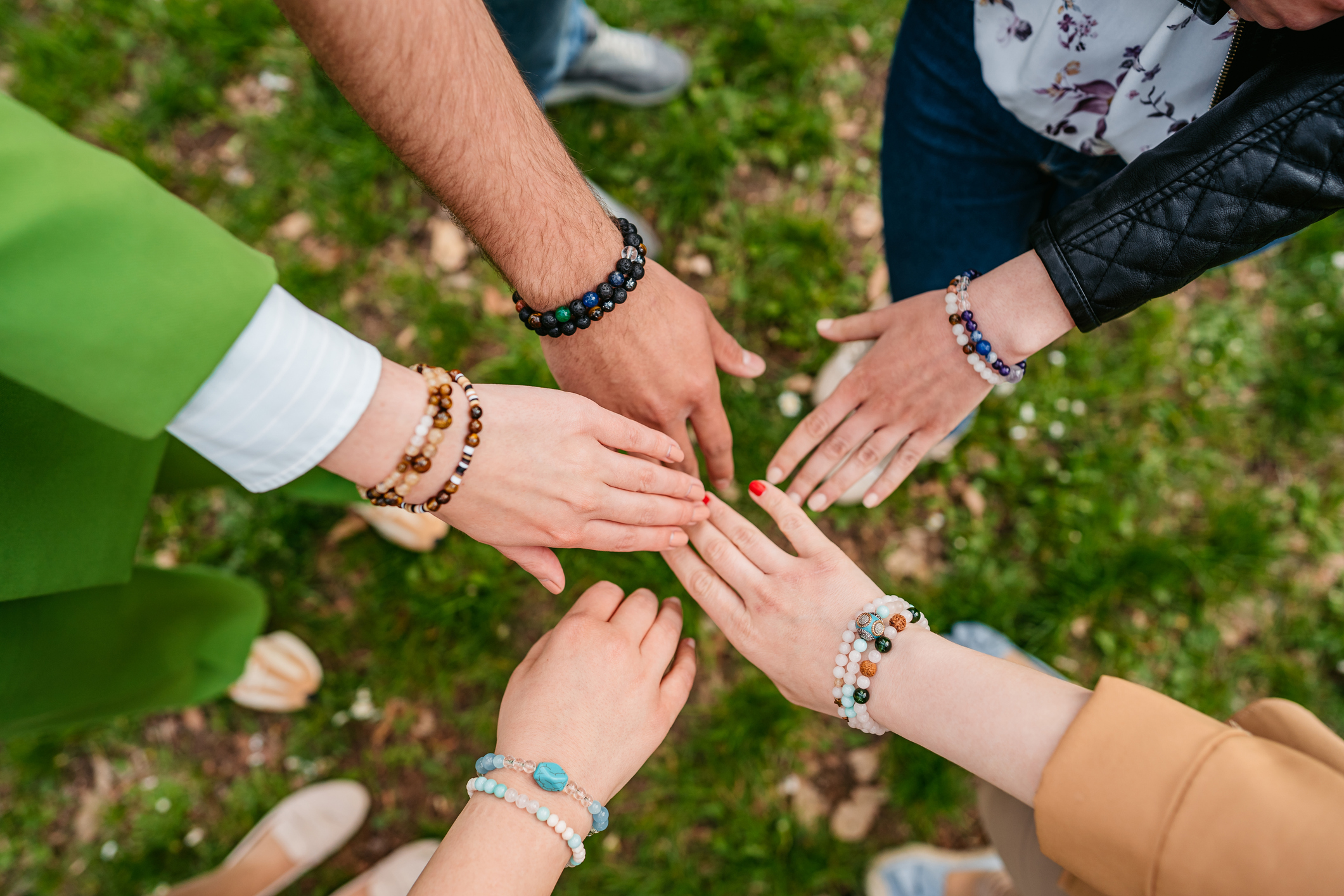 Friends Wearing Friendship Bracelets